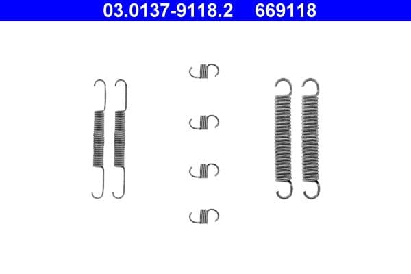 Set accesorii, sabot de frana ATE 03.0137-9118.2
