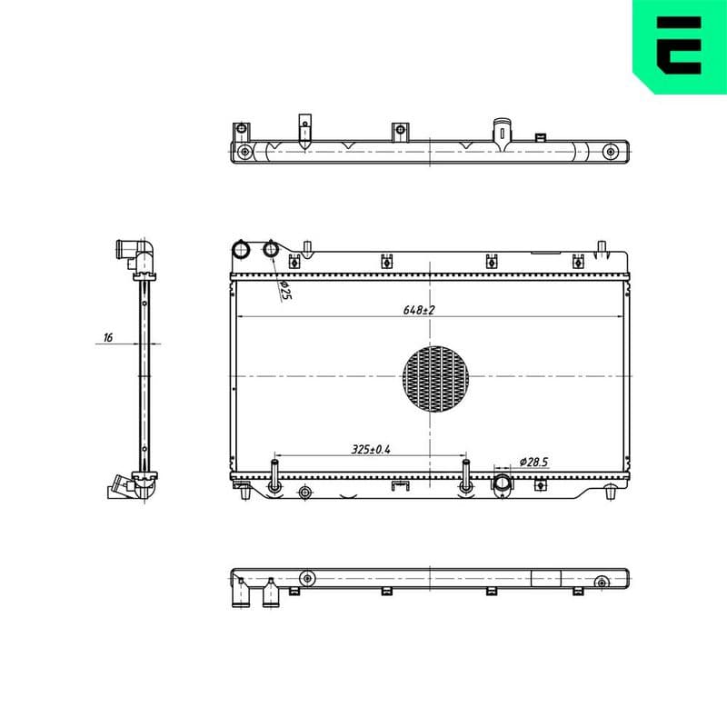 Radiator, racire motor ERA 673209