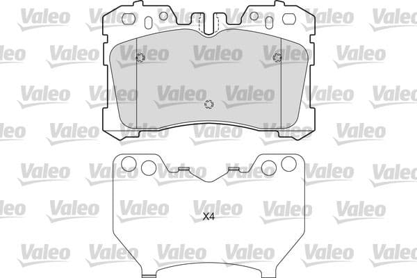 set placute frana,frana disc VALEO 601654