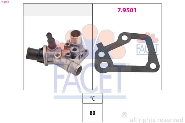 termostat,lichid racire FACET 7.8152