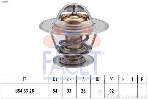termostat,lichid racire FACET 7.8213S
