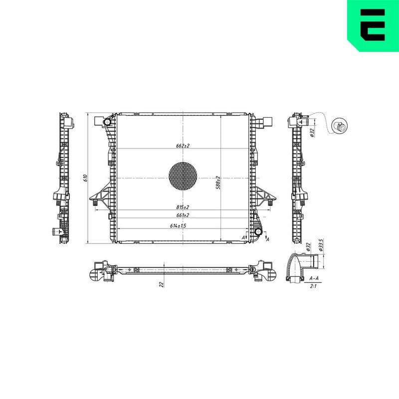 Radiator, racire motor ERA 673347