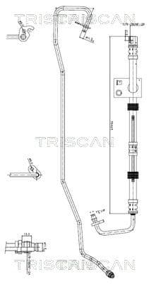 Furtun hidraulic, sistem de directie TRISCAN 8516 16032
