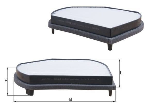 Filtru, aer habitaclu KNECHT LA 371