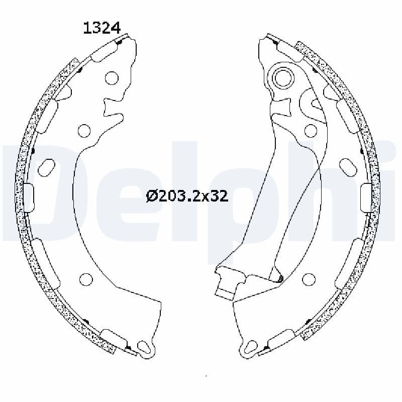 Set saboti frana DELPHI LS2200