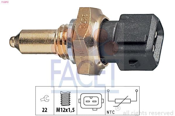 senzor,temperatura ulei FACET Made in Italy - OE Equivalent 7.3272