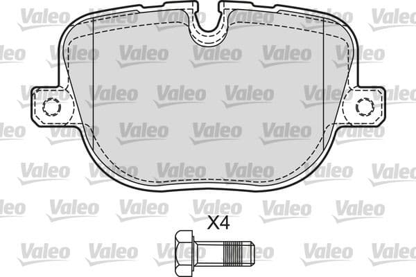 set placute frana,frana disc VALEO 601655