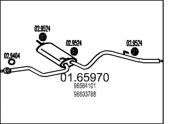 Toba esapament finala MTS 01.65970
