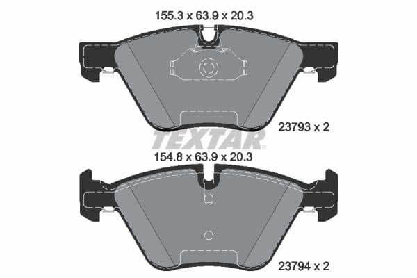 set placute frana,frana disc TEXTAR 2379381