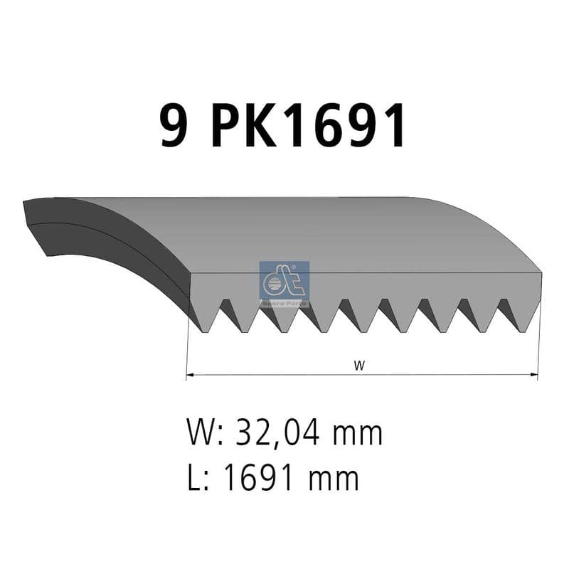 Curea transmisie cu caneluri DT Spare Parts 4.80765
