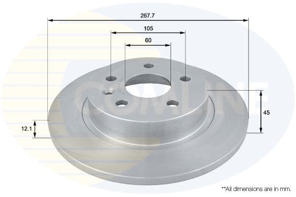 Disc frana COMLINE ADC1152