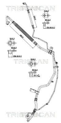 conducta presiune variabila,aer conditionat TRISCAN 9010 28093
