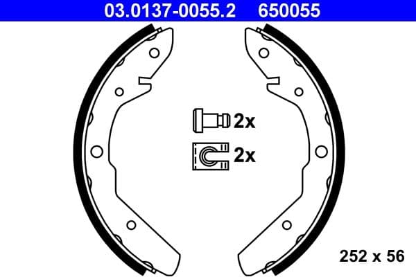 Set saboti frana ATE 03.0137-0055.2