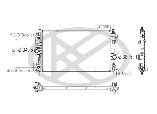 Radiator, racire motor KOYORAD PL462708