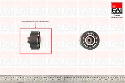 Rola ghidare/conducere, curea distributie FAI AutoParts T9342