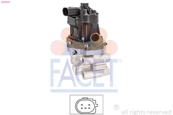 Supapa EGR FACET Made in Italy - OE Equivalent 23.0123