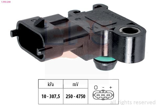 senzor presiune aer EPS Made in Italy - OE Equivalent 1.993.244