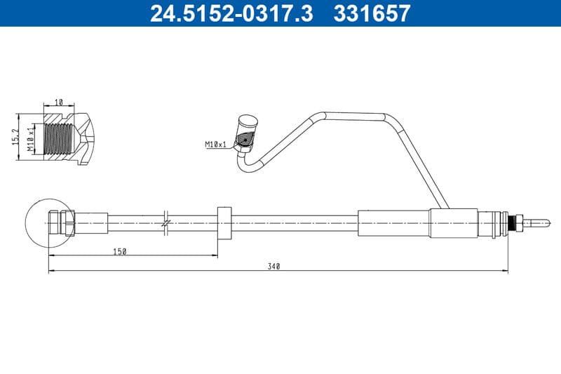 Furtun frana ATE 24.5152-0317.3