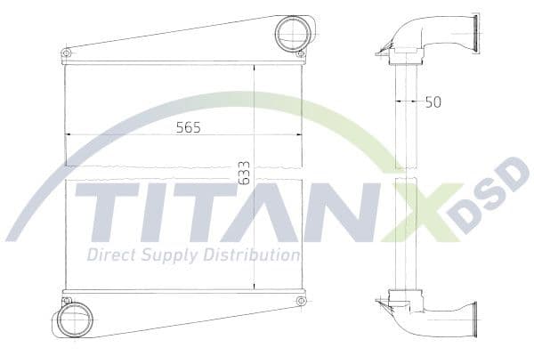 Intercooler, compresor TITANX IX129004