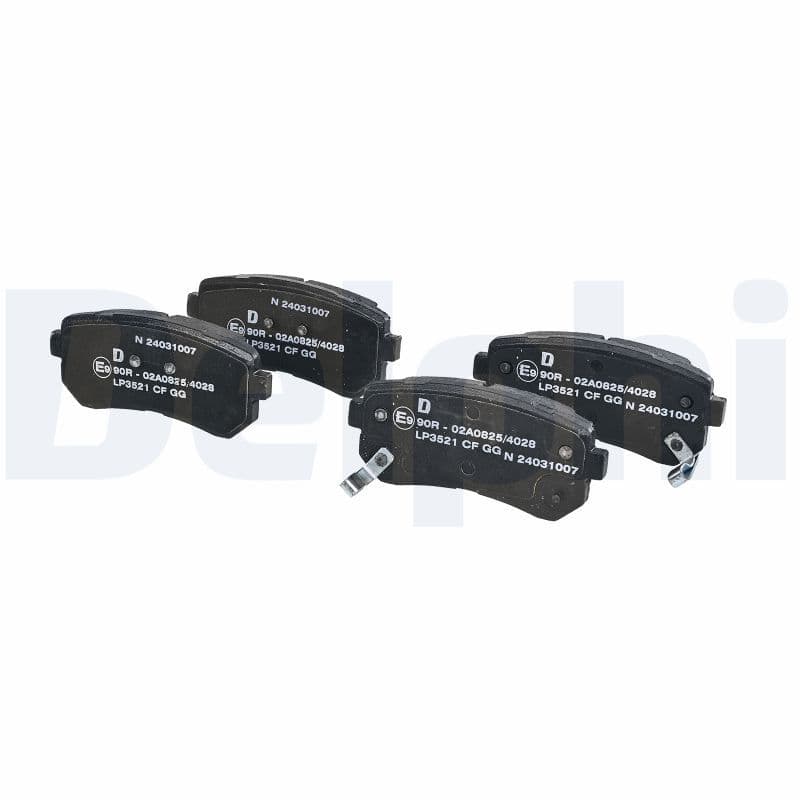 set placute frana,frana disc DELPHI LP3521