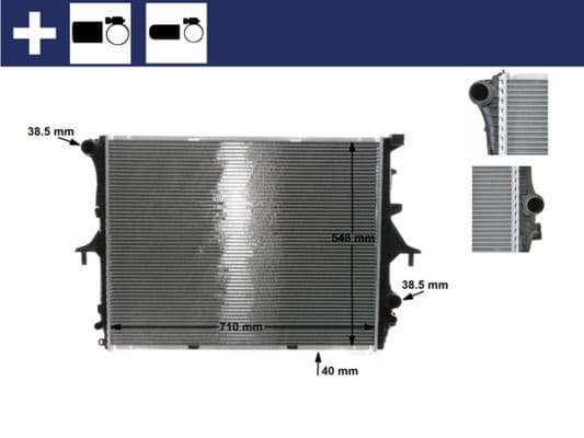 Radiator, racire motor MAHLE BEHR CR 571 000S
