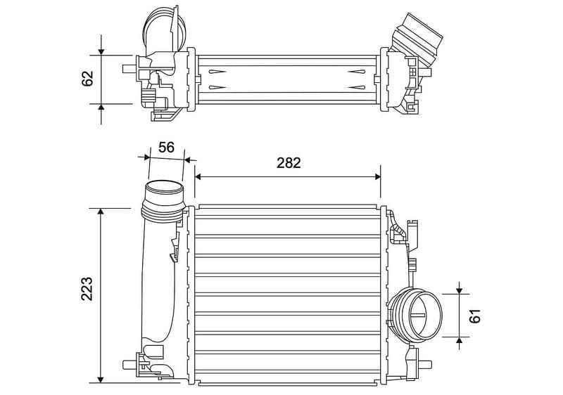 Intercooler, compresor VALEO 822941
