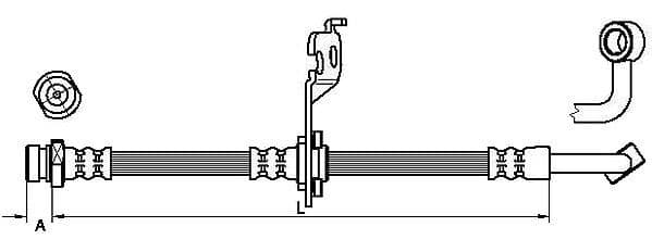 Furtun frana METZGER AUTOTEILE 4110453