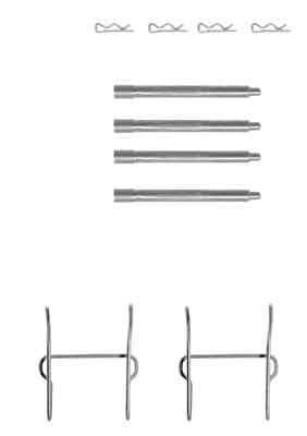 Set accesorii, placute frana TRW PFK357