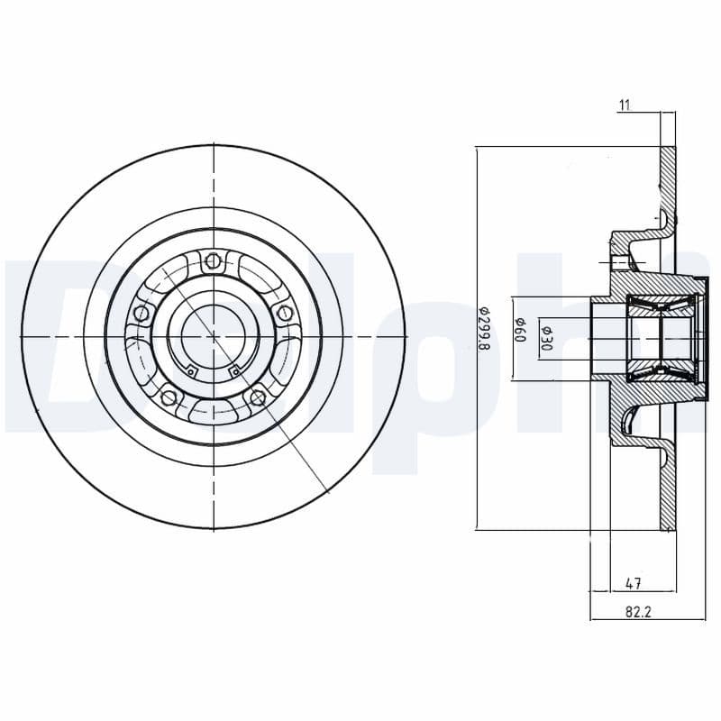 Disc frana DELPHI BG9023RS