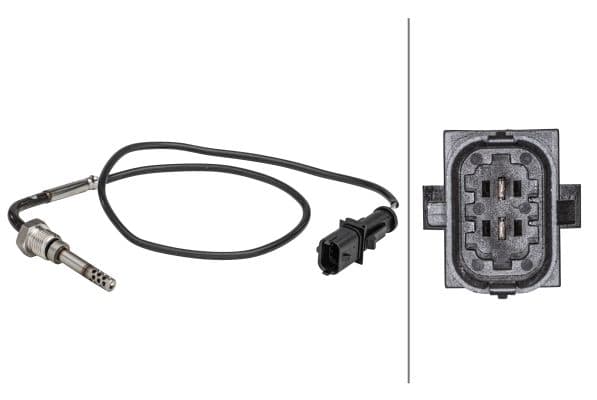 Senzor, temperatura gaze evacuare HELLA 6PT 358 181-251