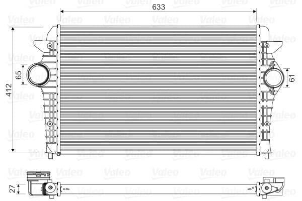 Intercooler, compresor VALEO 818344