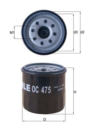 Filtru ulei MAHLE OC 475