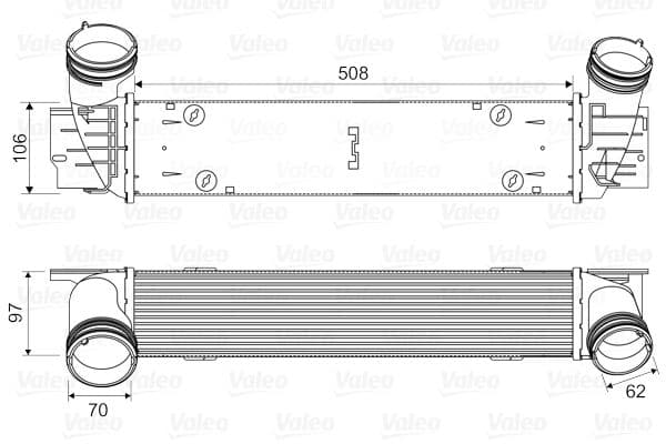 Intercooler, compresor VALEO 818594