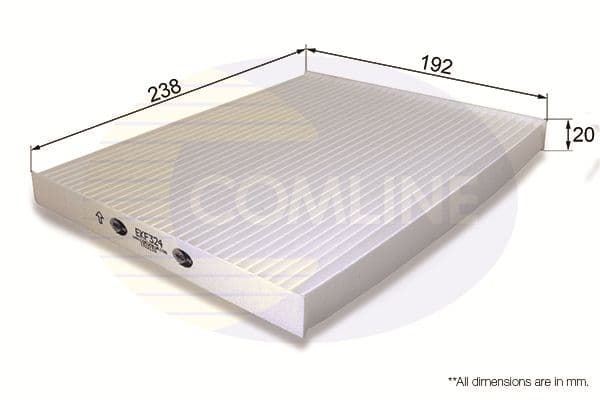 Filtru, aer habitaclu COMLINE EKF324