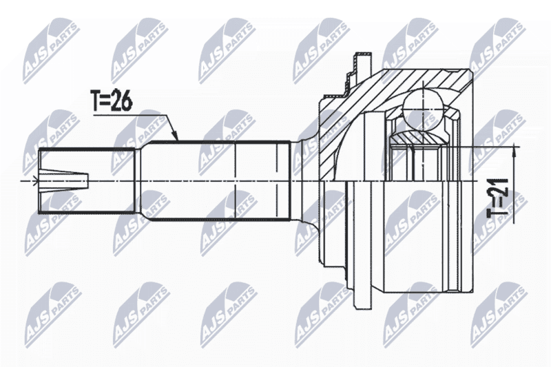Set articulatie, planetara NTY NPZ-TY-104