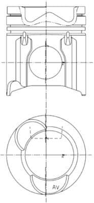 Piston KOLBENSCHMIDT 99943600
