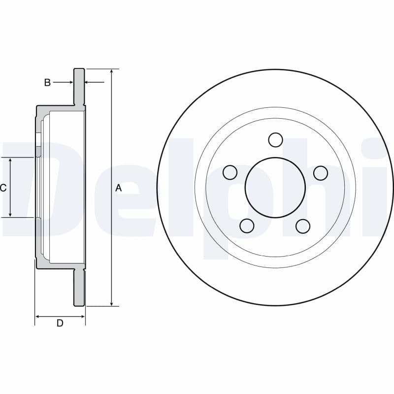Disc frana DELPHI BG4648