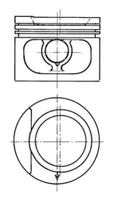 Piston KOLBENSCHMIDT 93876600