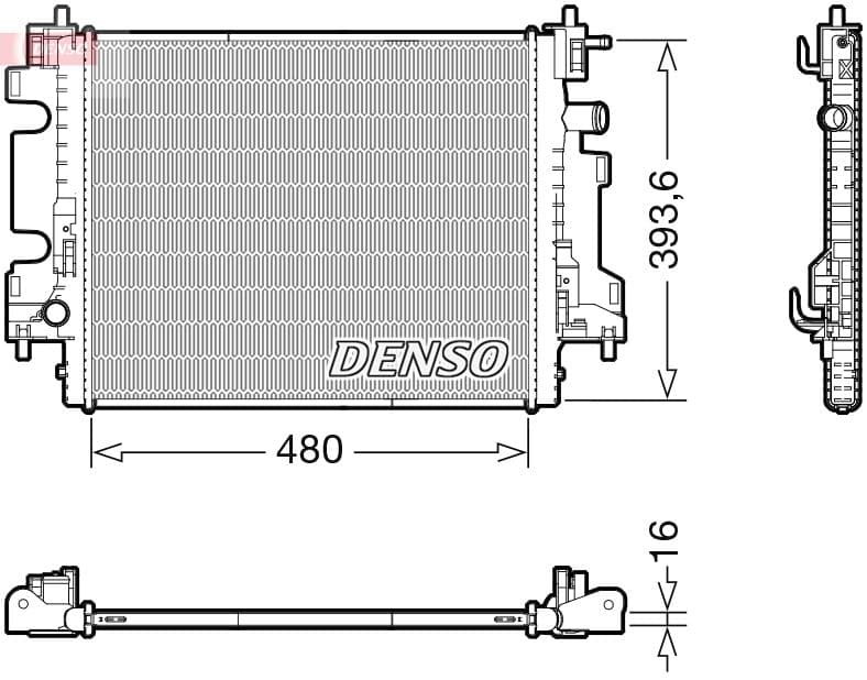 Radiator, racire motor DENSO DRM23113
