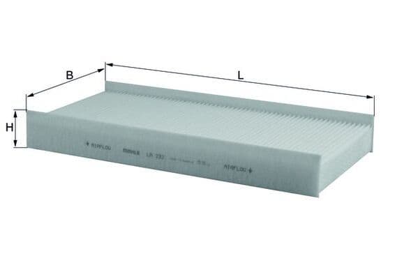 Filtru, aer habitaclu MAHLE LA 232