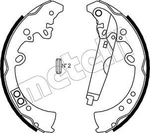 Set saboti frana METELLI 53-0445