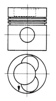 Piston KOLBENSCHMIDT 92581610