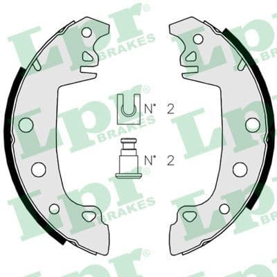 Set saboti frana LPR 02850