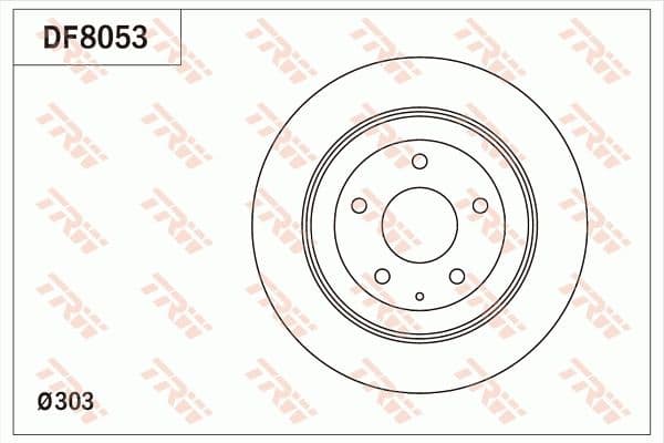 Disc frana TRW DF8053