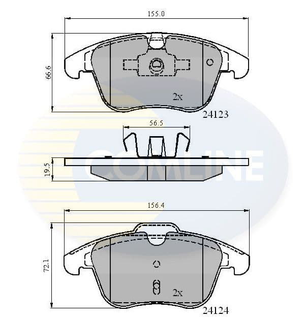 set placute frana,frana disc COMLINE CBP01591