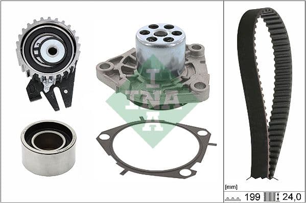 Set pompa apa + curea dintata Schaeffler INA 530 0625 30