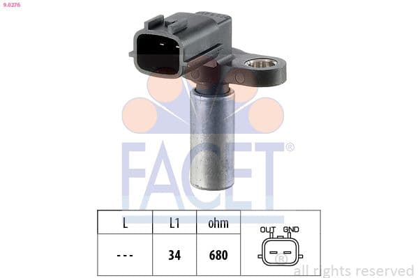 Senzor impulsuri, arbore cotit FACET Made in Italy - OE Equivalent 9.0276