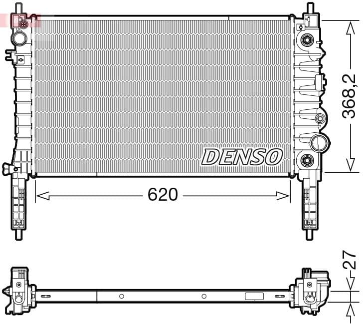 Radiator, racire motor DENSO DRM20119