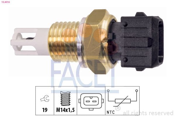 senzor,temperatura aer admisie FACET Made in Italy - OE Equivalent 10.4016