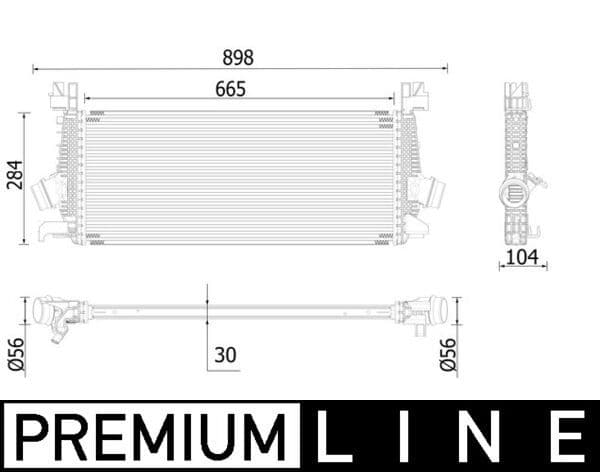 Intercooler, compresor MAHLE BEHR *** PREMIUM LINE *** CI 515 000P